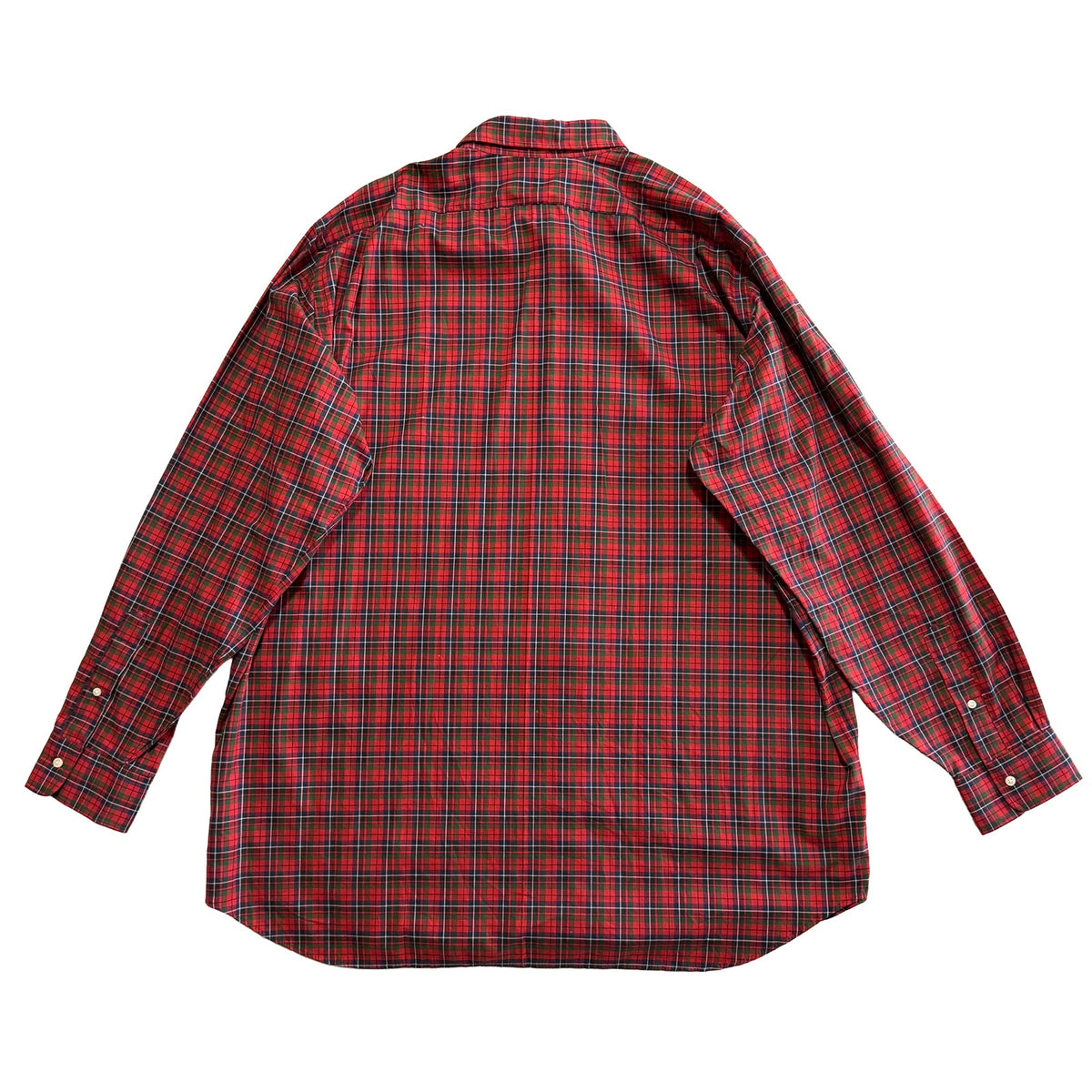 Polo Ralph Lauren Shirt Men's 3XLT Big & Tall Long Sleeve Red Navy Check