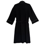 Majestic International Robe Men's XL/XXL Kimono Robe Knit Waffle Black