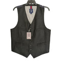 Daniel Cremieux Herringbone Vest Men's Large St. Moritz Wool Blend Charcoal