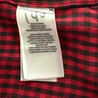 Polo Ralph Lauren Men's Large Classic Fit Linen Shirt Red Black Check