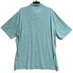Johnnie-O Polo Shirt Men's 4XLT Big & Tall Short Sleeve Stretch Blue Stripe