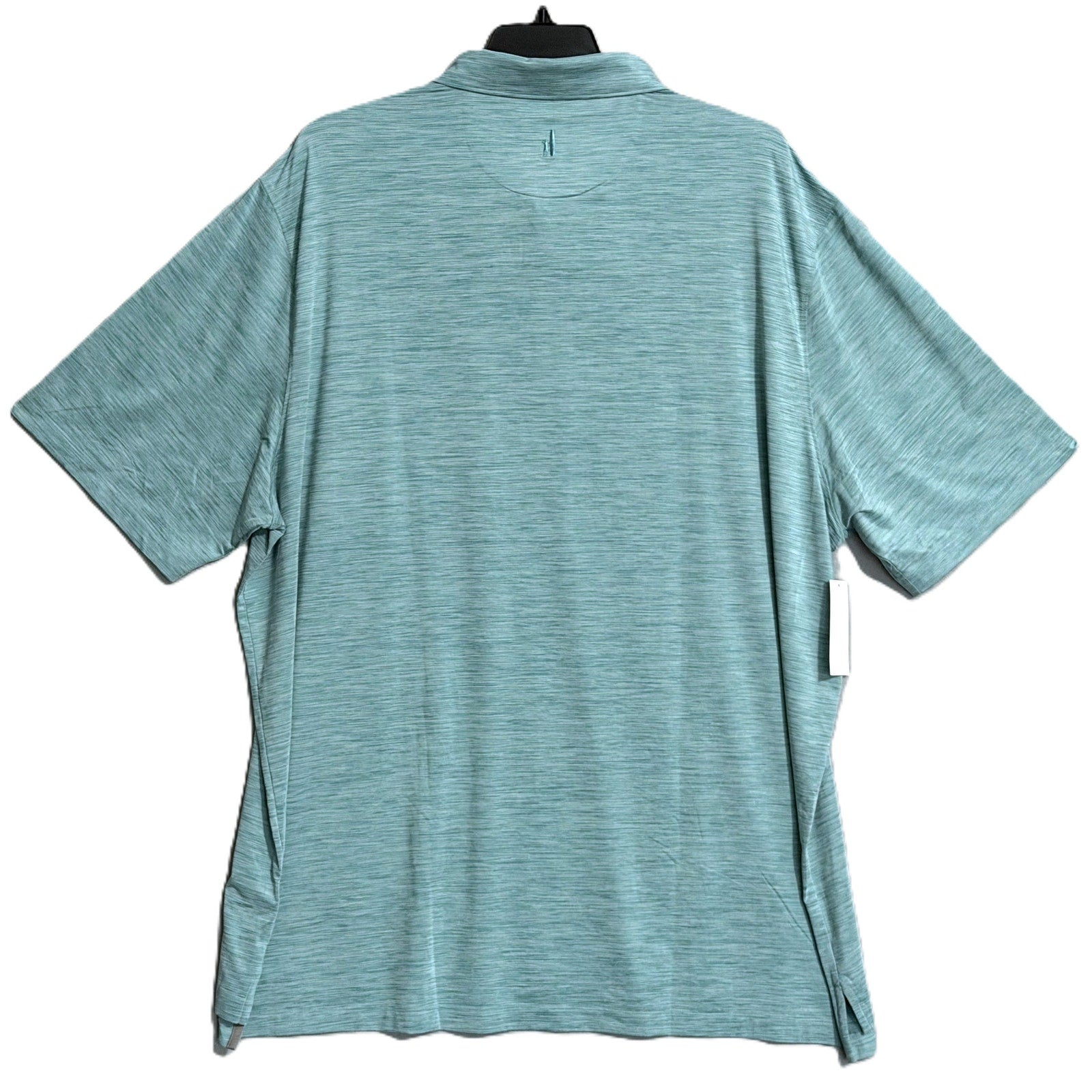 Johnnie-O Polo Shirt Men's 4XLT Big & Tall Short Sleeve Stretch Blue Stripe