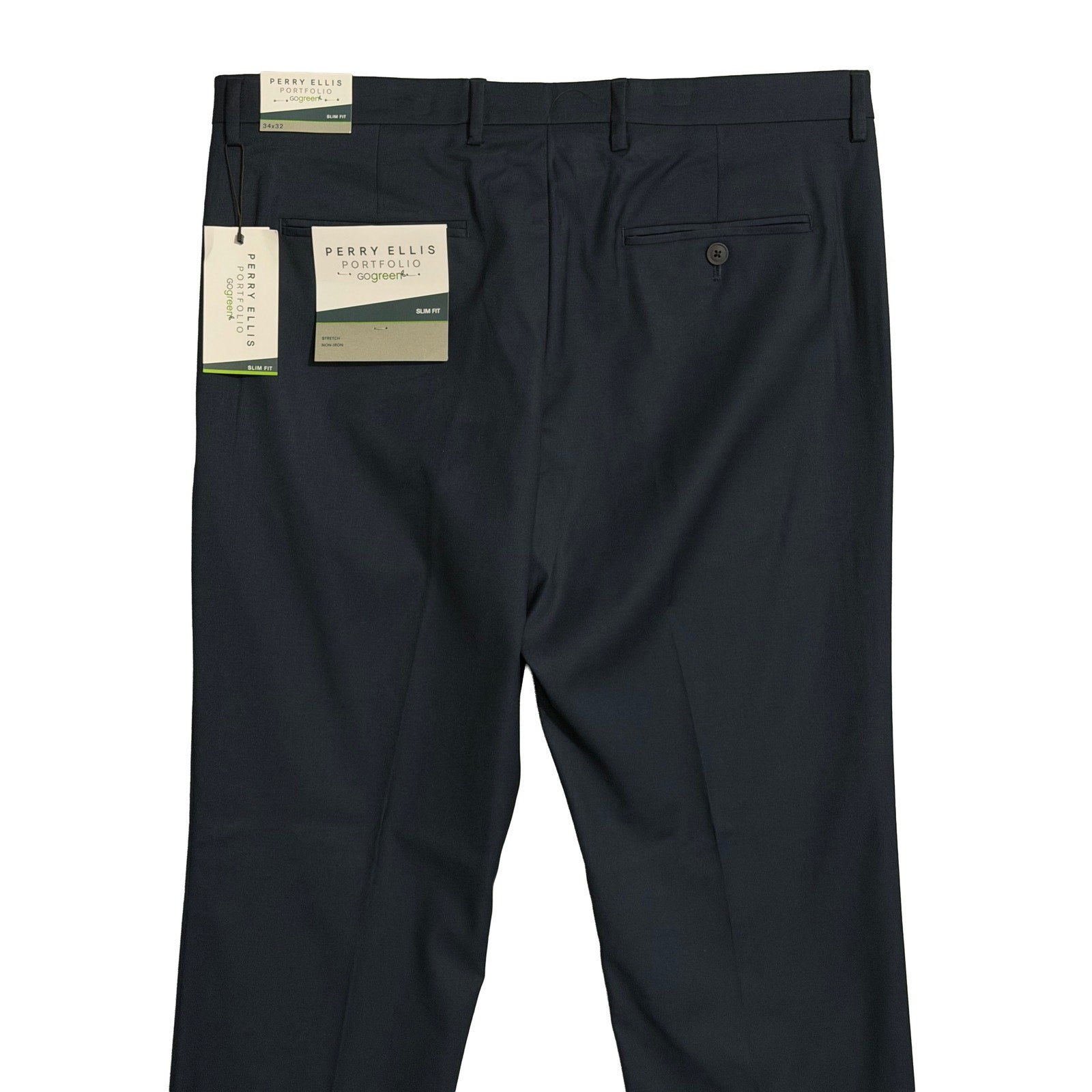 Perry Ellis Portfolio Pants Men's 34"x32" Dress Pants Slim Fit Dark Bl Prime Buy Direct Perry Ellis Portfolio Pants Men's 34"x32" Dress Pants Slim Fit Dark Bl Prime Buy Direct