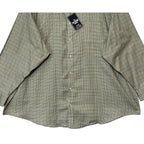 Roundtree & Yorke Oxford Dress Shirt Men's 4XB LS Big & Tall Green Red