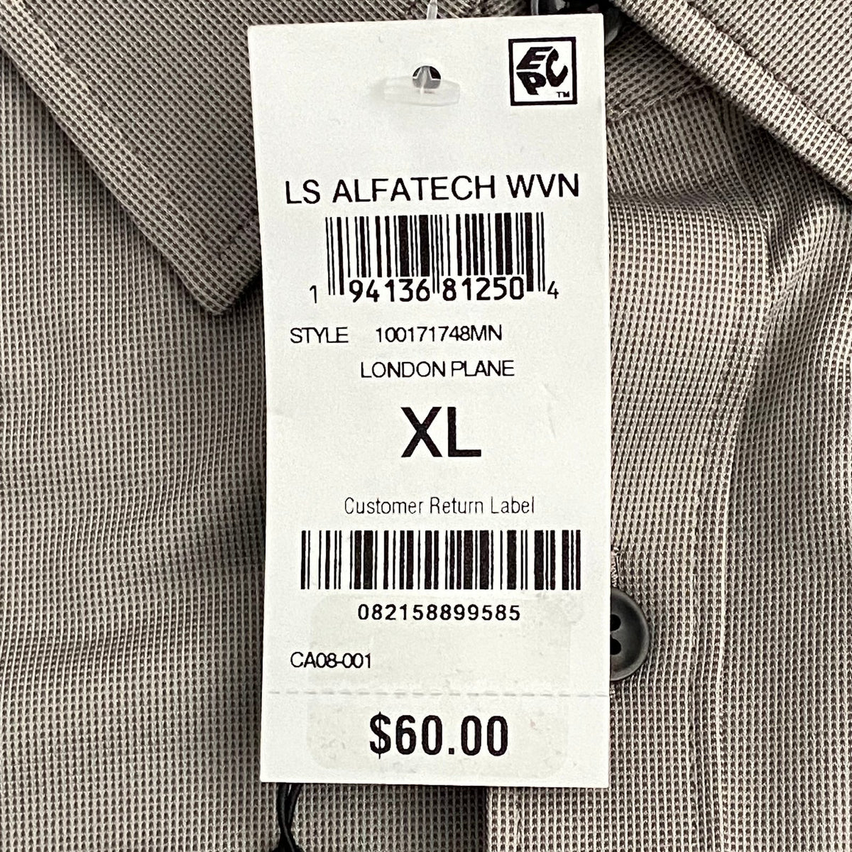 Alfani Alfatech Dress Shirt Men's XL Long Sleeve Button-Up Nylon Stretch