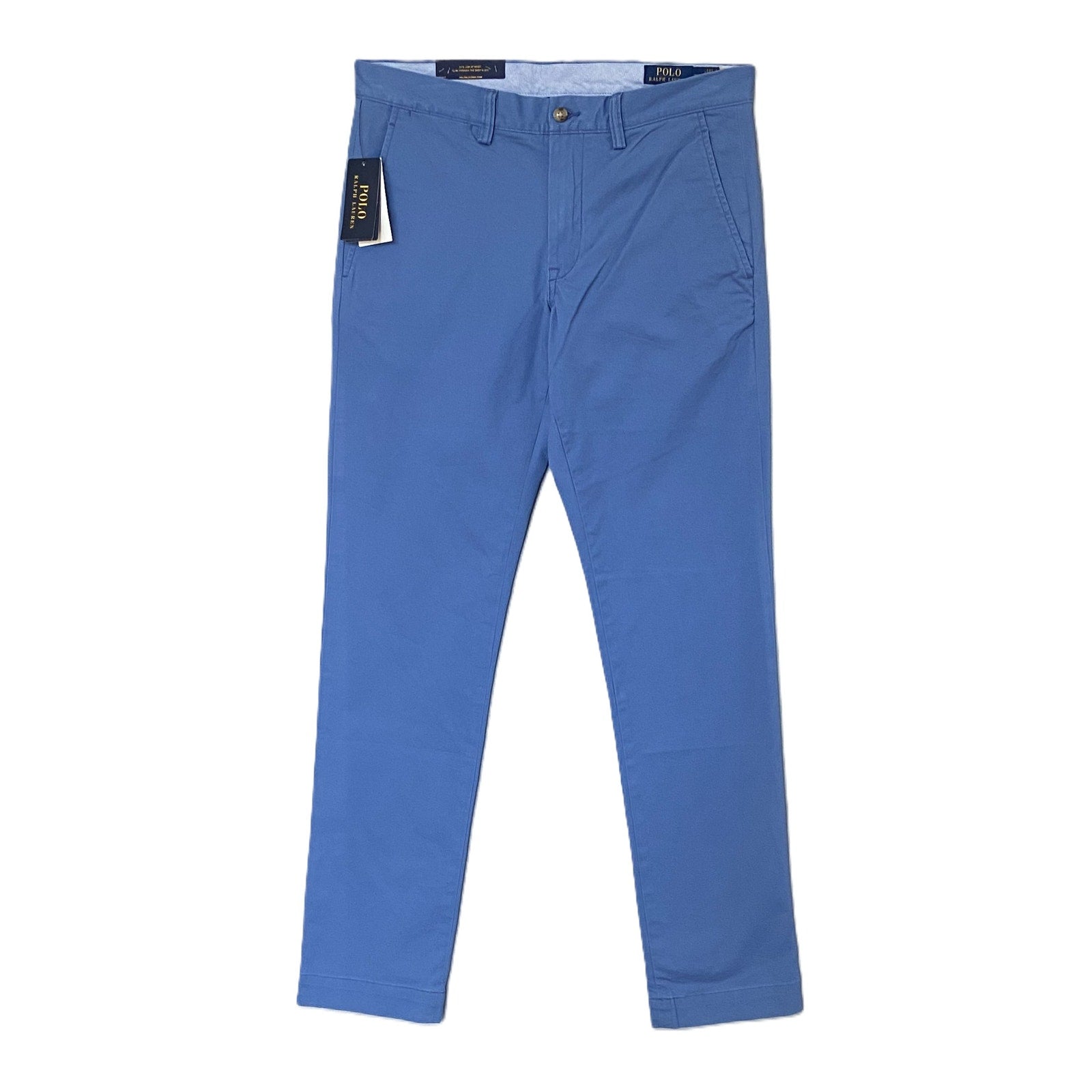 Polo Ralph Lauren Pants Men's 32x34 Slim Stretch Cotton Twill Chino Blue