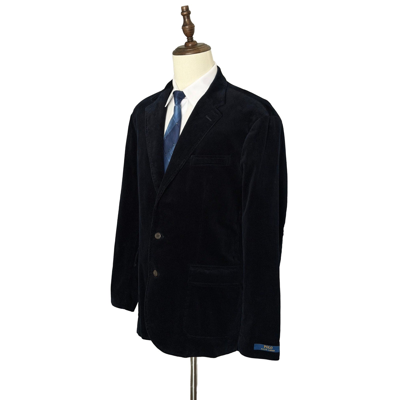 Polo Ralph Lauren Men's 48 Long Modern Fit Stretch Corduroy Jacket Navy Blue