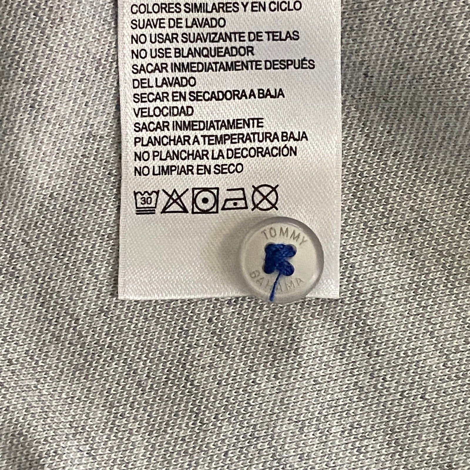 Tommy Bahama Tailgater Polo Shirt Men's Small Island Zone Pima Cotton Gray
