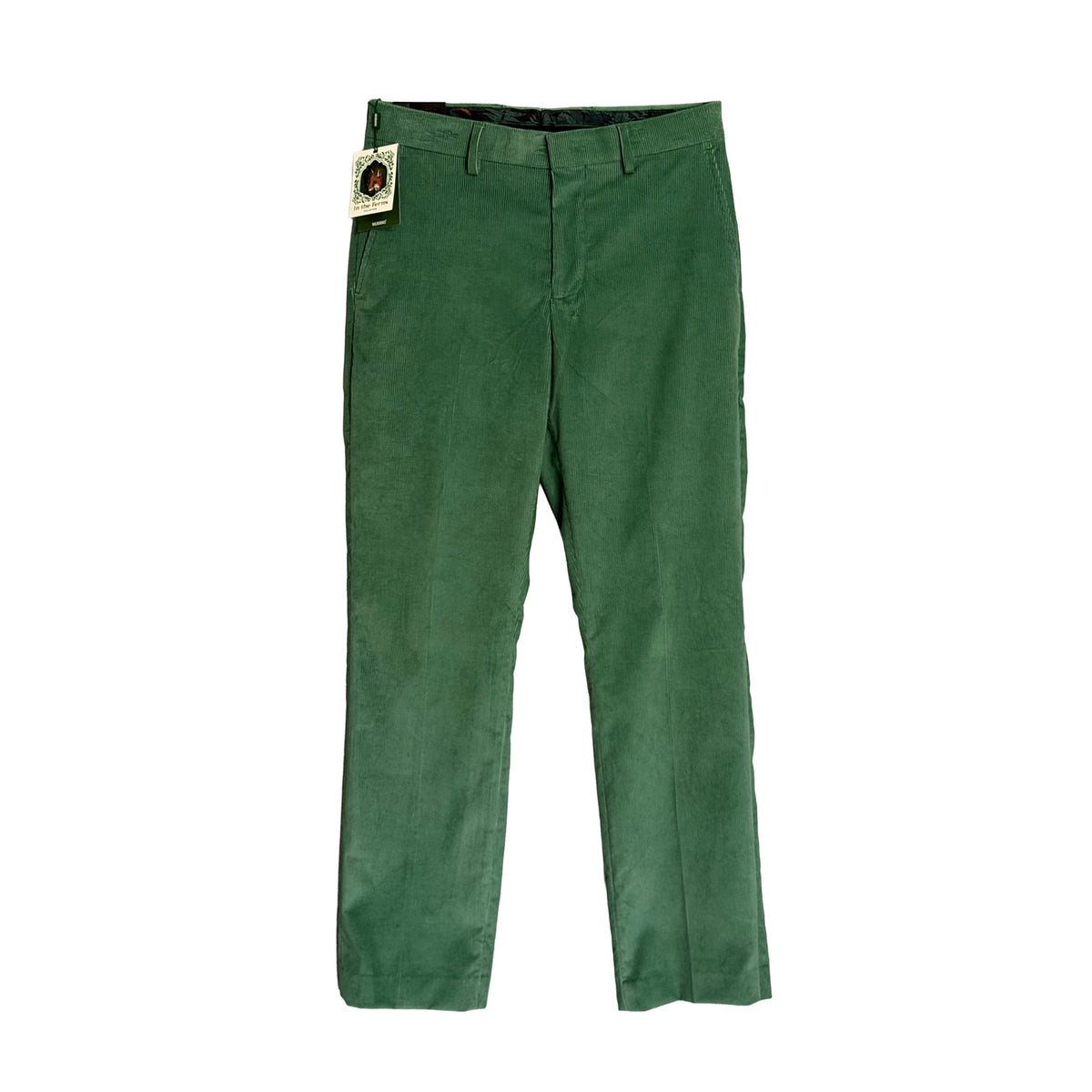 Murano Corduroy Pants Men's 29"x30" Alex Fit Stretch Fabric Pine Green