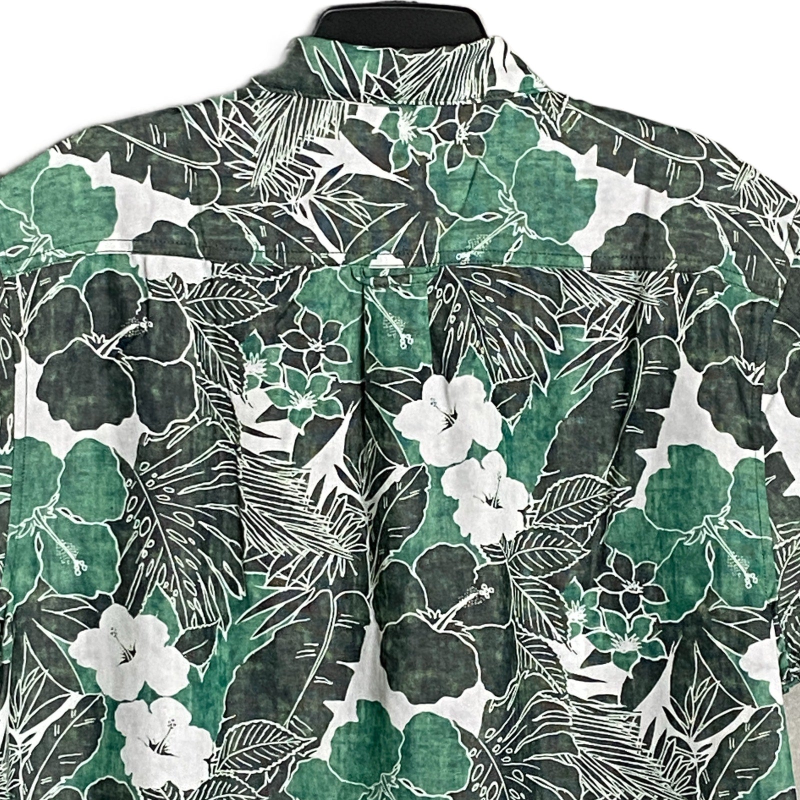 Tommy Bahama "The Coconut Point" Men's Large Shirt Floral Viridian Pine