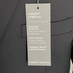 Michael Kors Suit Jacket Men's 50L Modern Fit Airsoft Stretch Solid Black