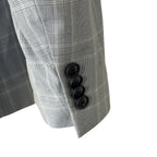 Alfani Alfatech Sport Coat Men's 46R Slim Fit Stretch Blue Plaid