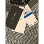 Perry Ellis Sweater Men's XLT Big & Tall Yarn Herringbone Crew Neck Gray NWT