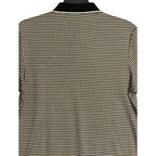 Murano Polo Shirt Men's LT Big & Tall Short Sleeve Brown Black Houndstooth