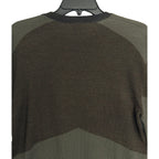 Armani Exchange Sweater Men's Small Crew Neck Lightweight Wool Color-Block