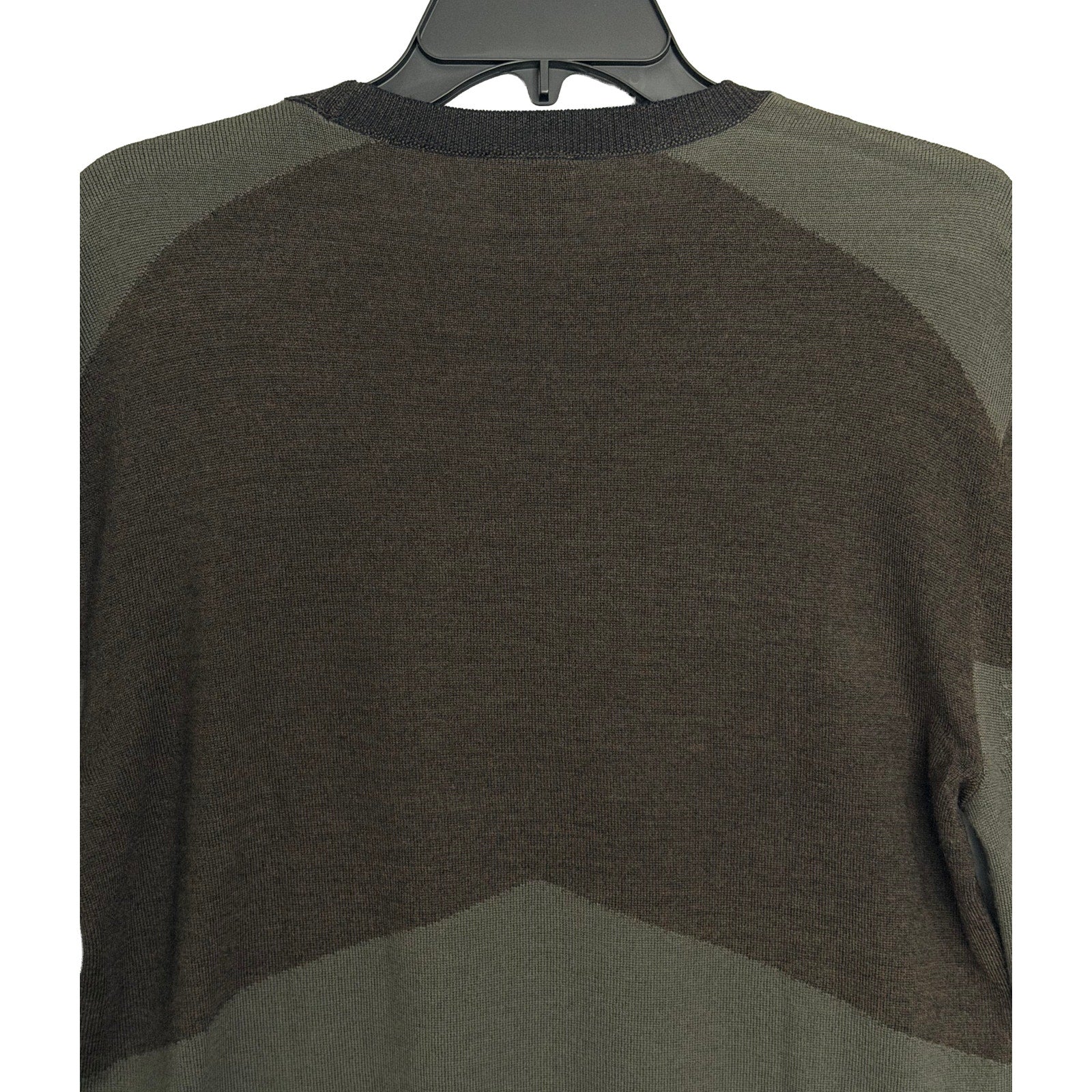 Armani Exchange Sweater Men's Small Crew Neck Lightweight Wool Color-Block