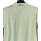 Criquet Polo Shirt Men's Large Short Sleeve Stretch Green White Sunburst NEW