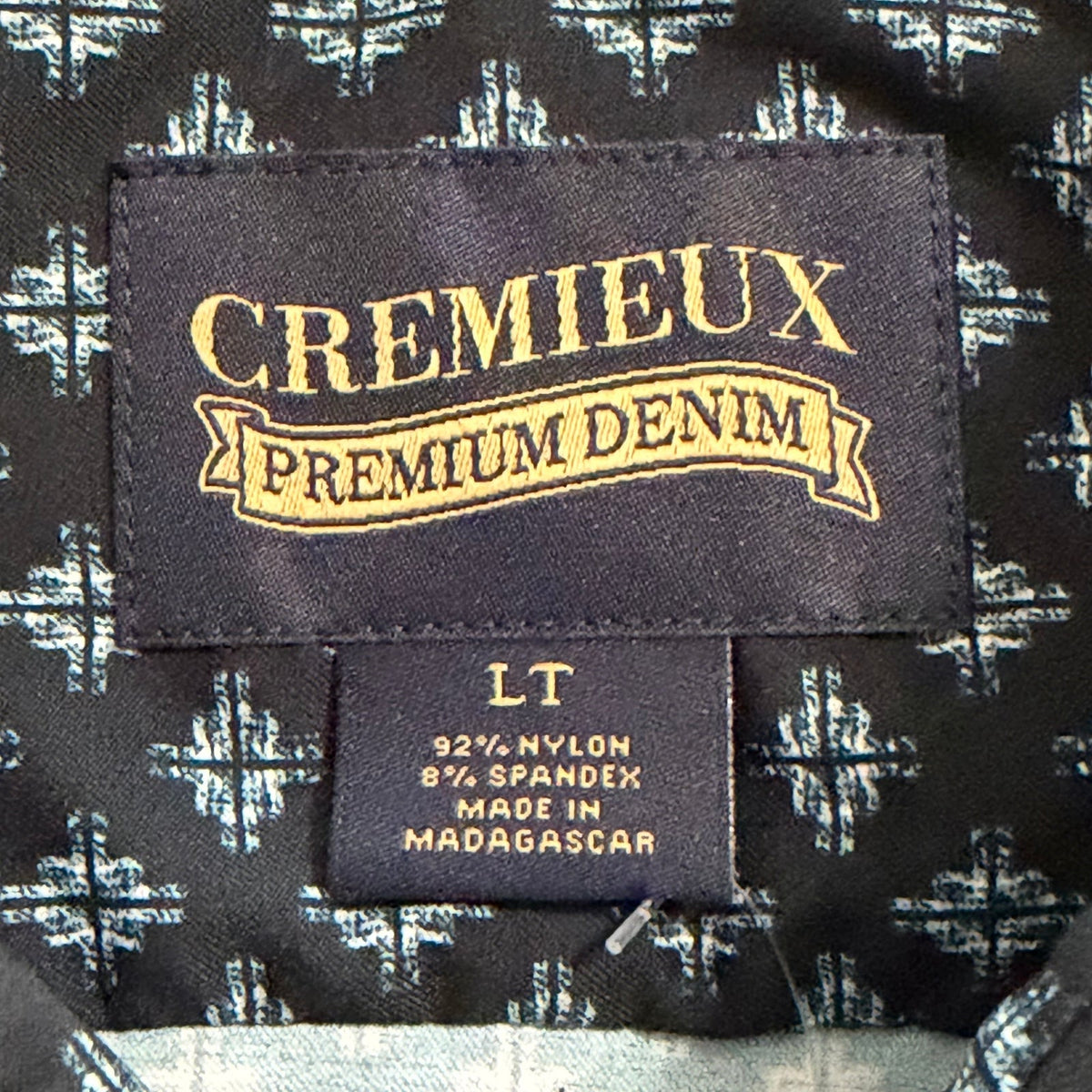 Daniel Cremieux Premium Denim Men's LT Long Sleeve Shirt Stretch Navy Blue