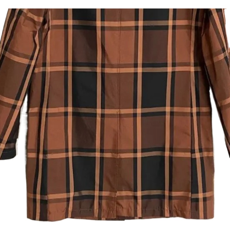 Lauren Ralph Lauren Men's 38 Short Raincoat Stanza Brown Check