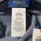 Polo Ralph Lauren Cap Men's One Size Flat Cap Driver's Cap Navy Blue Plaid