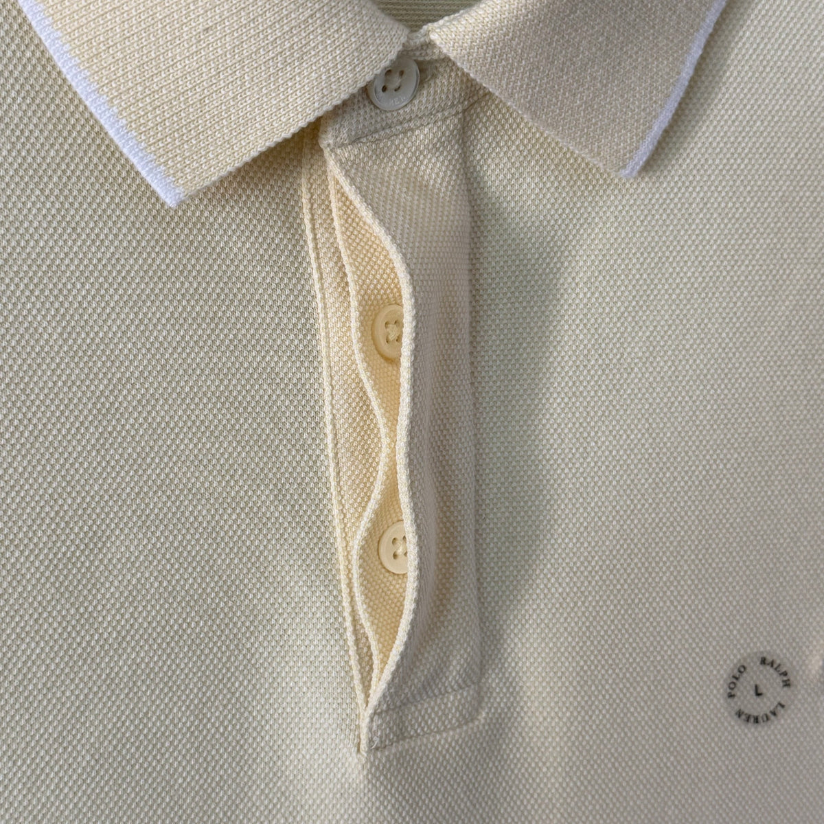 Polo Ralph Lauren Shirt Men's Large Short Sleeve Polo Classic Fit Yellow
