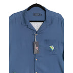 Vineyard Vines Casual Shirt Men's XXL Short Sleeve Cabana Shirt Blue