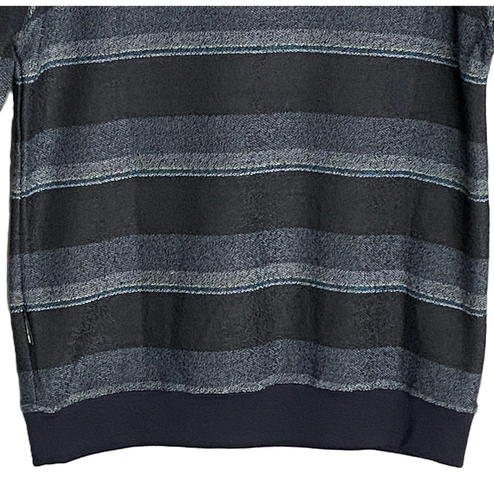 Quiksilver Pullover Hoodie Long Sleeve Men's Small Drawstring Blue Stripe