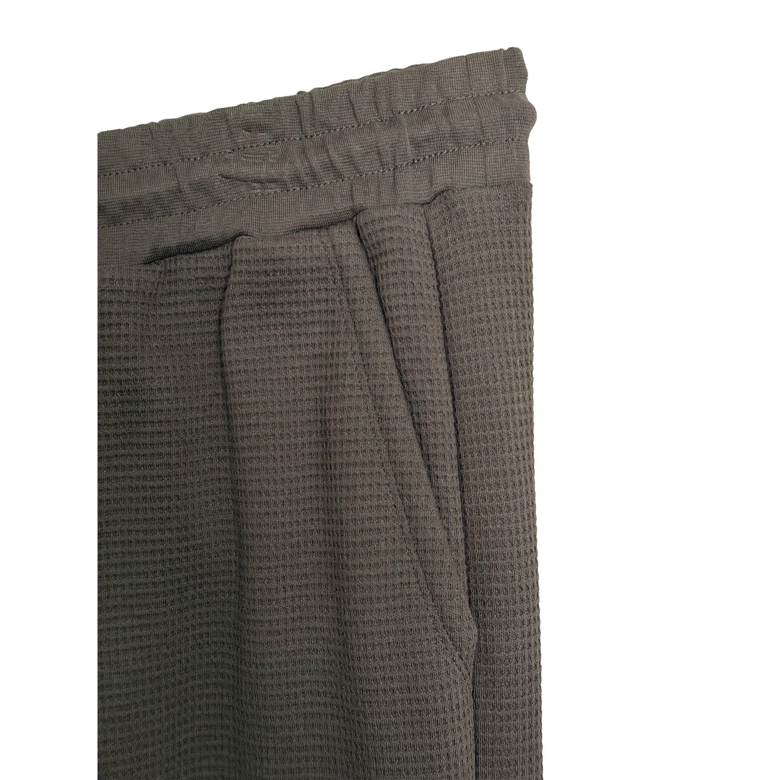 BFD Malibu Waffle Thermal Jogger Men's Large Elastic Drawstring Waist Carbon NWT