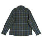 Mizzen+Main Men's XXL Trim Fit City Flannel Twill Shirt Olive Thomas Plaid