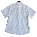 Boss Shirt Men's 3XL Big & Tall Roan Short Sleeve Shirt Stretch White/Blue