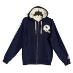 Mitchell & Ness Dallas Cowboys Throwbacks Hoodie Men's Small Full Zip Blue