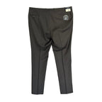 Daniel Cremieux Dress Pant Men's 46R Traveler Raw Hem Comfort Waist Charcoal