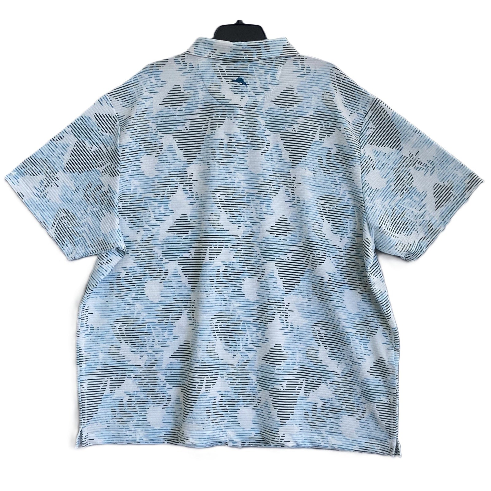 Tommy Bahama Shirt Men's 2XLB Big & Tall "Costa Wave Allegro Frondes" Jade