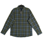 Mizzen+Main Men's XL Trim Fit City Flannel Twill Shirt Olive Thomas Plaid