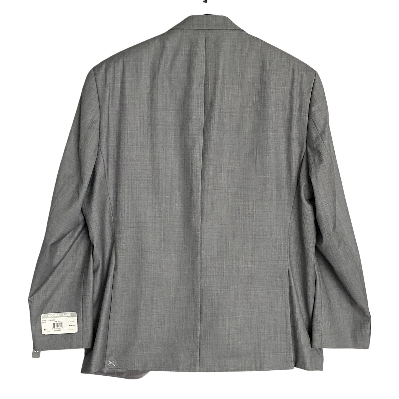 Michael Kors Suit Jacket Men's 50 Long Modern Fit Wool Blend Light Grey