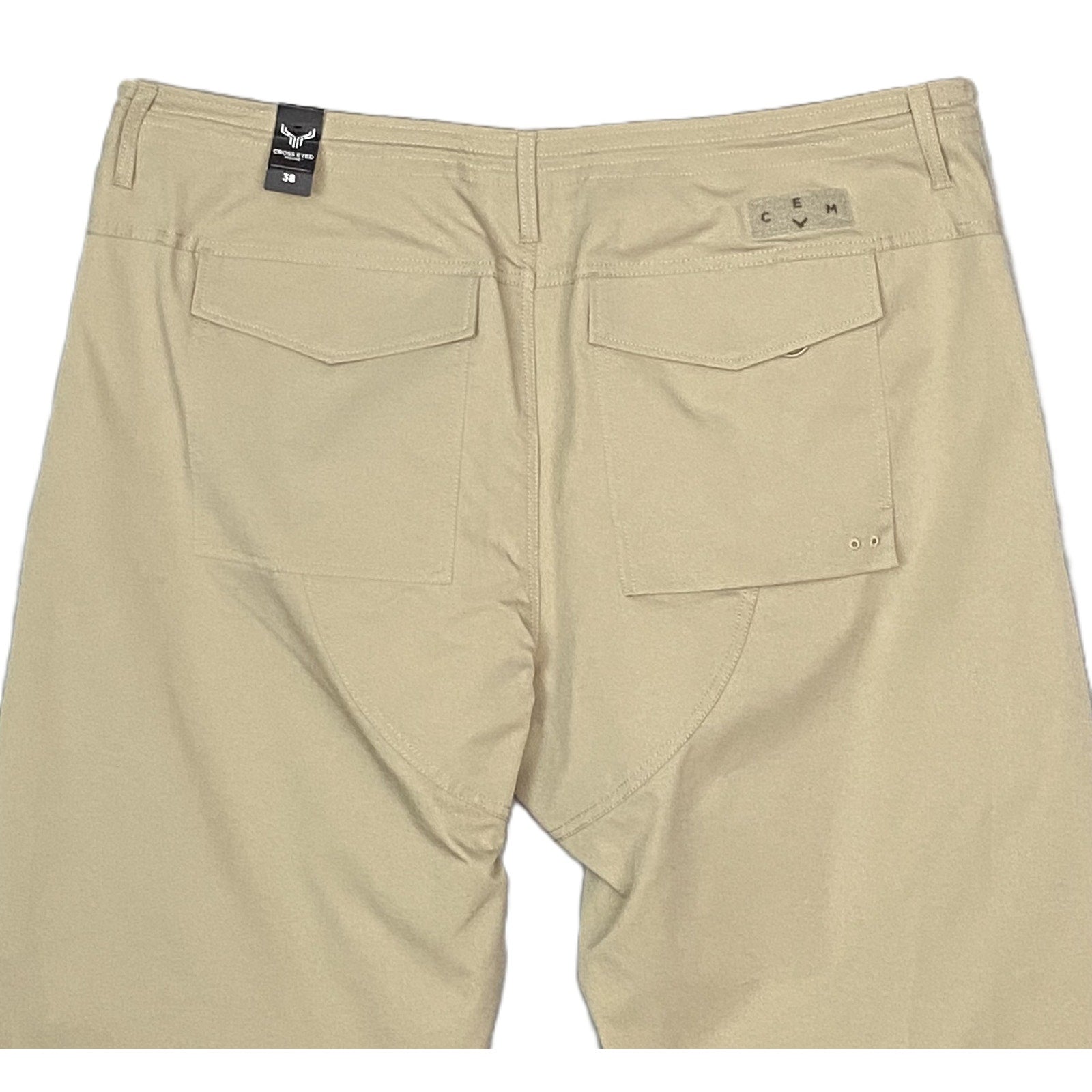 Cross Eyed Moose Pant Men's 38x29 Skydiver Tech Parachute Khaki