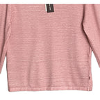 Michael Kors T-Shirt Men's Large Long Sleeve Crew Neck Linen Dusty Rose