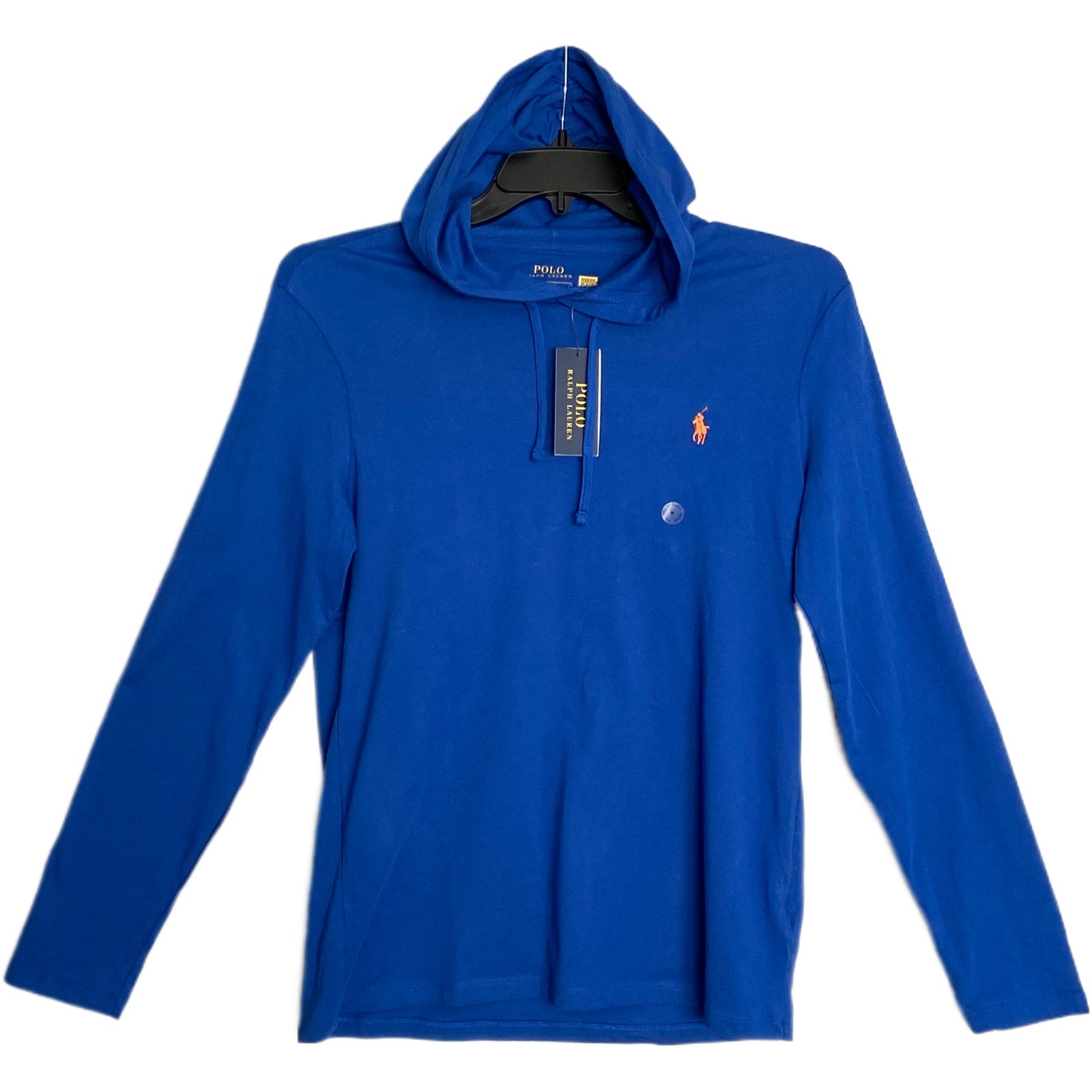 Polo Ralph Lauren Hoodie Men's Medium T-Shirt Drawstring Hoodie Blue
