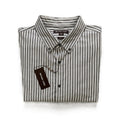 Michael Kors Shirt Men's XXL Slim Fit Long Sleeve Stretch Grey Pinstripe