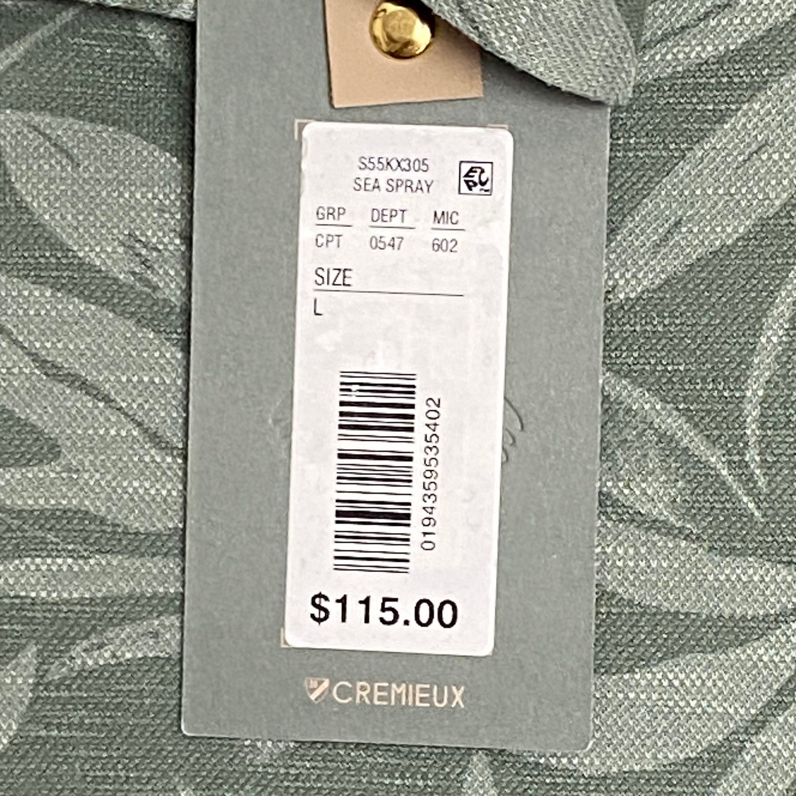 Daniel Cremieux Pullover Hoodie Men's Large CapeTown Collection Green Floral