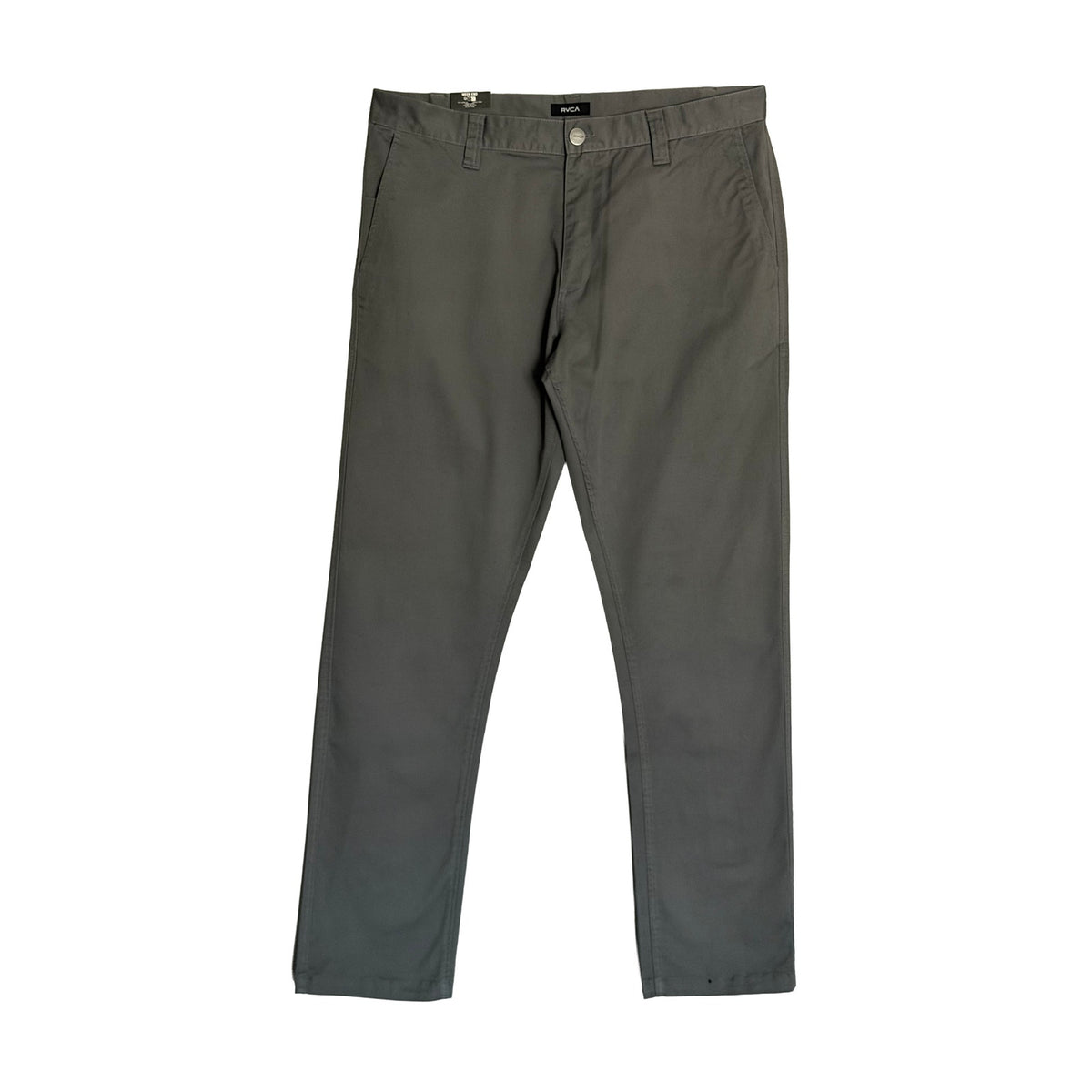 RVCA Week-End Pant Men's 36"x32" Straight Fit Stretch Fabric Smoke Gray
