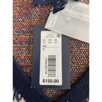 Daniel Cremieux V-Neck Sweater Men's XL Patchwork Plaid Fine Merino Wool NEW