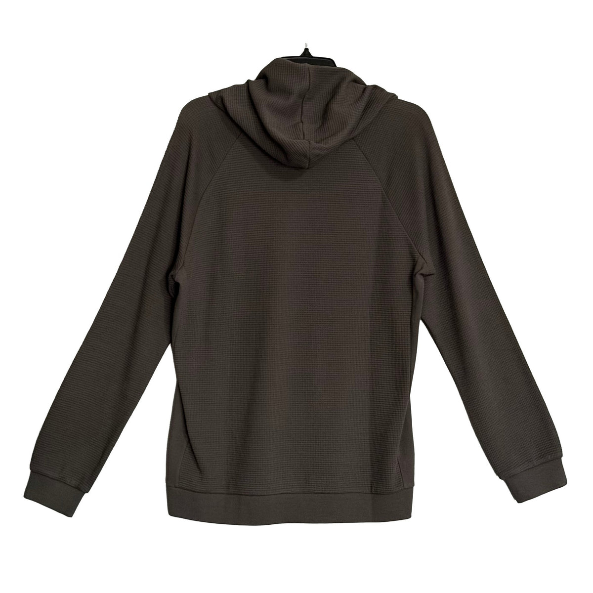 BFD Malibu Hoodie Men's Small Waffle Thermal Long Sleeve Hoodie Carbon