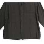 BDG Button-Up Shirt Men's Large Long Sleeve Gray Micro-Houndstooth