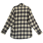 Psycho Bunny Flannel Shirt Men's XL Kurt Plaid Long Sleeve Blackened Pearl