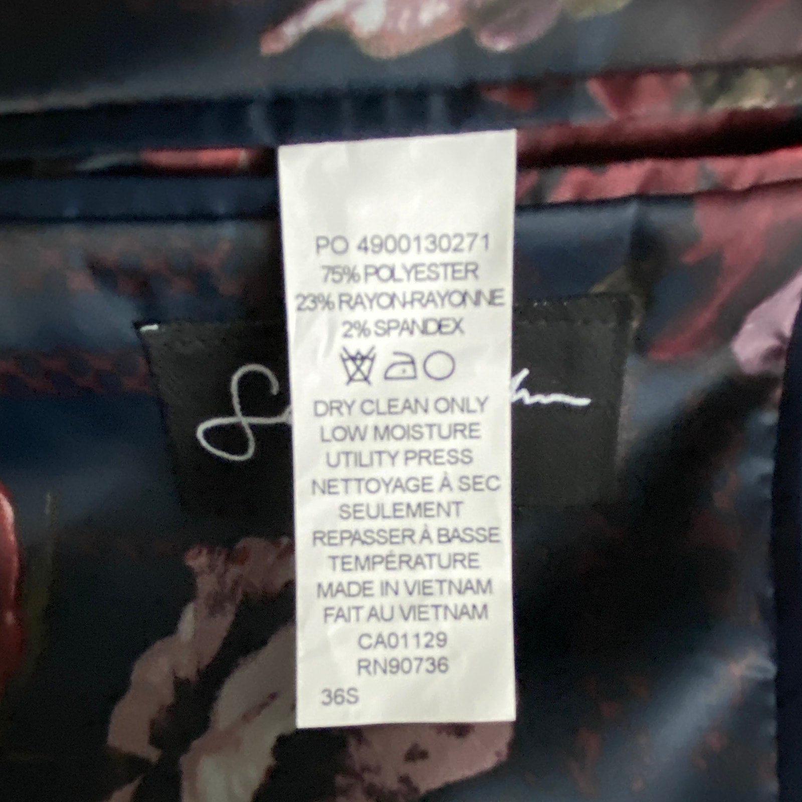 Sean John Suit Jacket Men's 36S Classic Fit Navy Blue Pinstripe