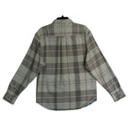 Tommy Bahama Shirt Men's XL Canyon Beach Flannel Smoke Grey Plaid