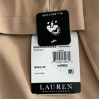 Lauren Ralph Lauren Coat Men's 44R All-Weather Coat Stanza Solid Khaki
