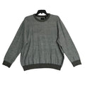 Perry Ellis Sweater Men's XLT Big & Tall Yarn Herringbone Crew Neck Gray NWT