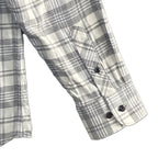 Travis Mathew Shirt Men's Small Cloud Collection Flannel Shirt Gray Plaid